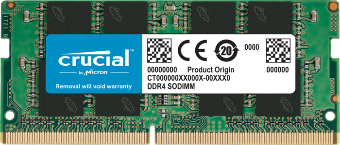 Crucial 8GB (1x8GB) DDR4 SODIMM 3200MHz CL22 1.2V UnRanked Laptop Laptop Memory
