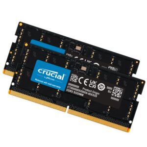 Crucial 128GB (2x64GB) DDR5 SODIMM 5600MHz CL46 Laptop Laptop Memory
