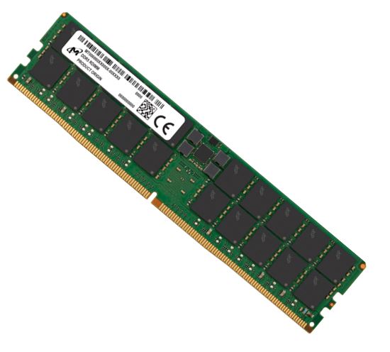 Micron 64GB (1x64GB) DDR5 RDIMM 5600MHz CL46 2Rx4 ECC Registered Server Data Cen