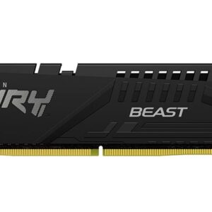 Kingston 16GB (1x16GB) DDR5 UDIMM 5600MHz CL40 FURY Beast Black XMP Gaming PC De