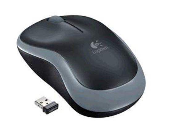 Logitech M185 Wireless Mouse Nano Receiver Grey 1-year battery life Logitech Adv