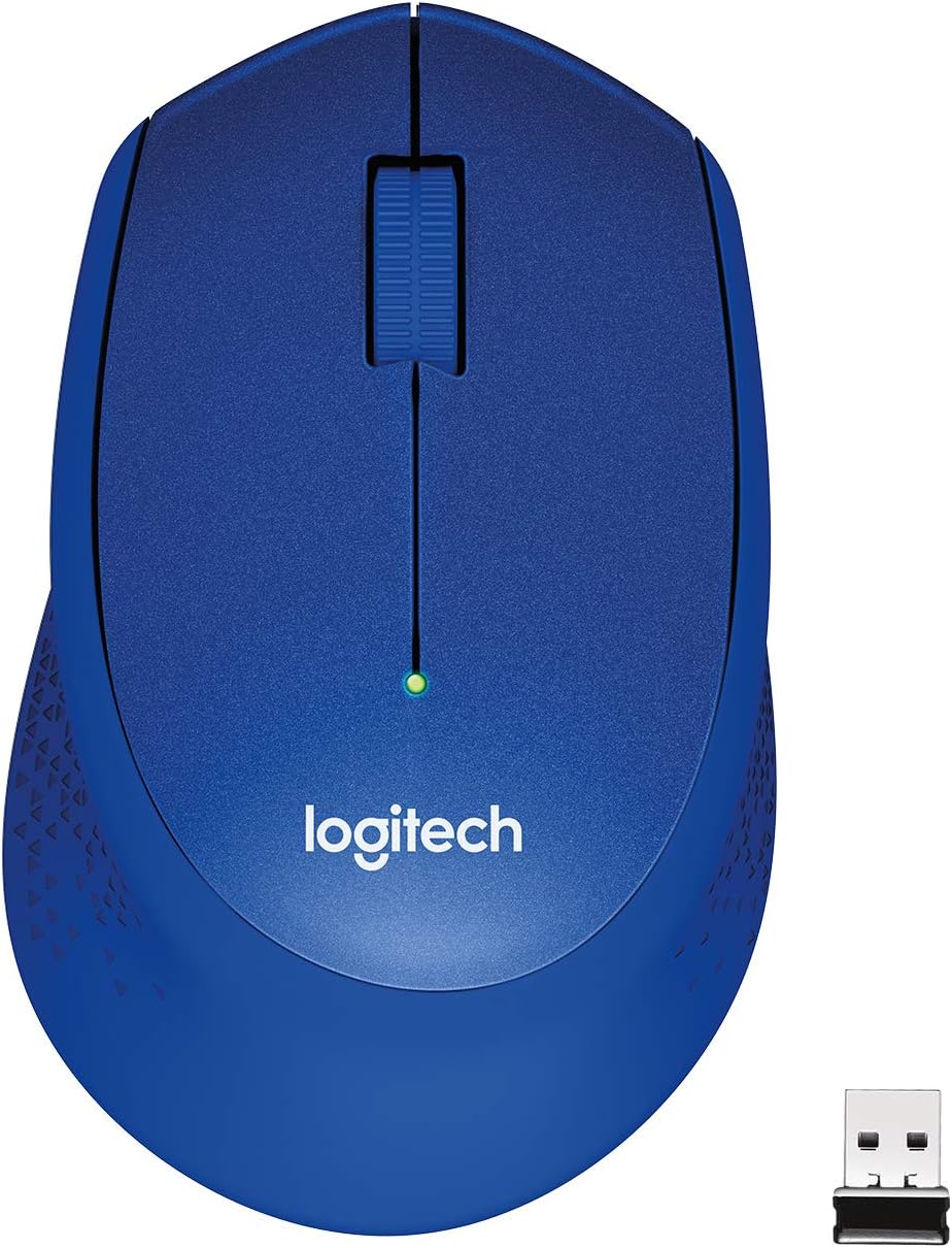 (LS)Logitech M331 SILENT PLUS Wireless Mouse Blue DPI (Min/Max): 1000± 1-Yea