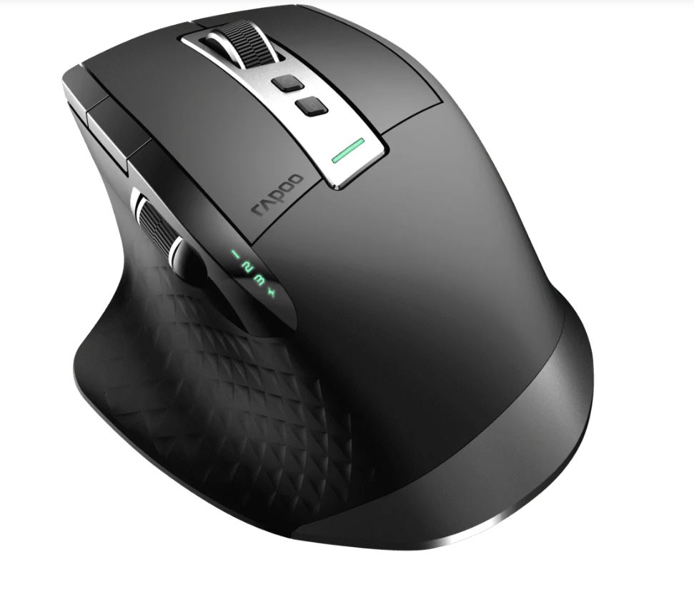 RAPOO MT750PLUS Multi-Mode Wireless Ergonomic Mouse - 800-4000 DPI Sensor Blueto