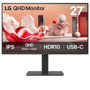 LG 27' QHD IPS 100Hz Monitor