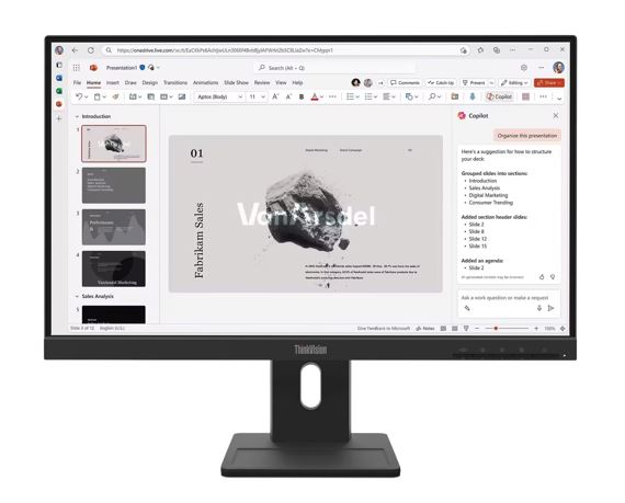 LENOVO ThinkVision E22-40 21.5-22' FHD IPS Monitor 1920x1080 100Hz 16:9 Anti-Gla