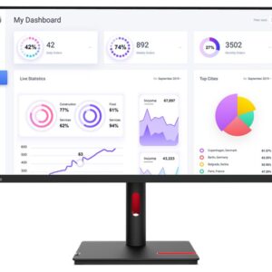 LENOVO ThinkVision T32p-30 31.5'/32' UHD Monitor IPS 4K 3840x2160 16:9 Height Ad