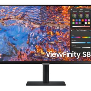 Samsung 27' S8 4K FHD Monitor 60Hz IPS Flat 3840x2160 16:9 5ms 350 nits 1xDP1.4
