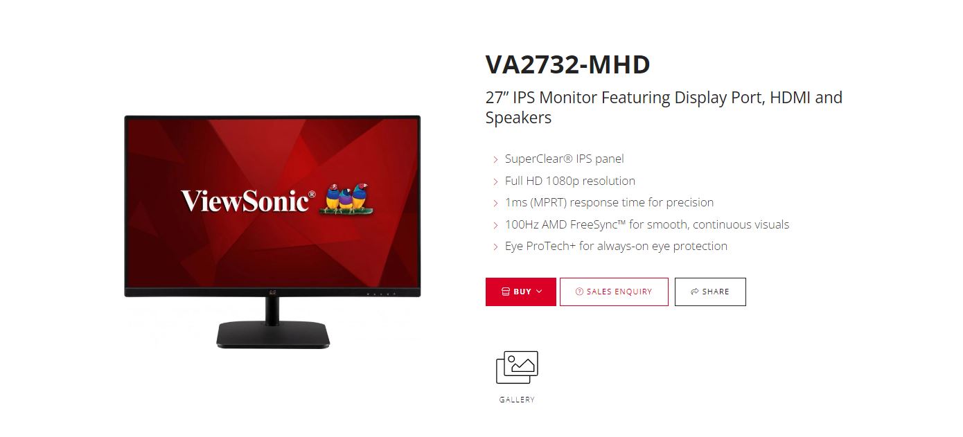 ViewSonic 27' Super Clear IPS