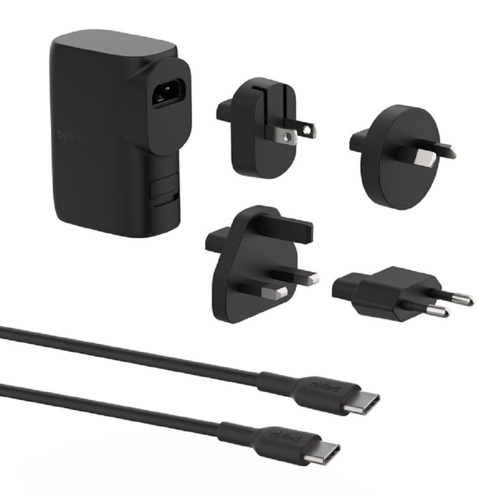 Belkin BoostCharge Hybrid 25W Wall Charger + Power Bank 5k (20W)+Tavel Adapter K
