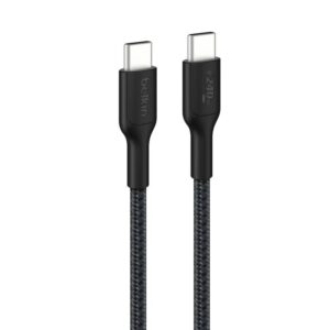 Belkin BoostCharge Pro Braided USB-C To USB-C Cable (2M) - Black (CAB025FQ2MBK)