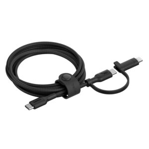 Belkin BoostCharge Pro 2-in-1 USB-C to USB-C/ Lightning (1.5M) - Black (CAC003fq