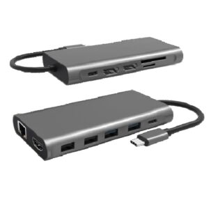 Cygnett Unite 12-in-1 USB-C Multiport Hub Adapter Dock(CY4549HUB12)4xUSB-A 2xUSB