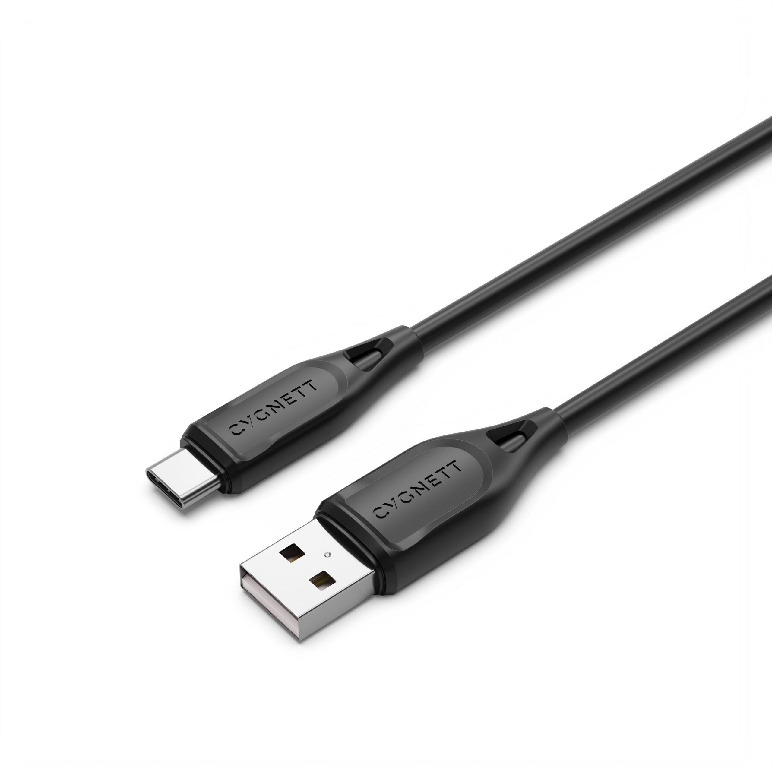 Cygnett Essentials USB-C to USB-A (2.0) Cable (2M) - Black (CY4689PCUSA)