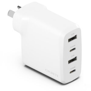 Cygnett PowerPlus 45W Multi Port Fast Wall Charger - White((CY4769PDWCH)