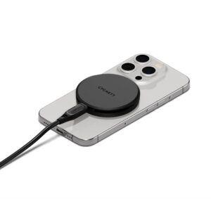 Cygnett ChargePuck Qi2 15W Fast Wireless Charger -Black(CY5061CCRGP)
