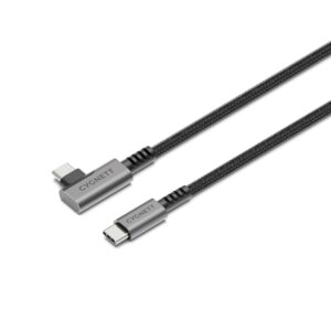 Cygnett Unite Right-Angle USB-C to USB-C (3.1) Cable (1M) - Black (CY5104PCTYC)