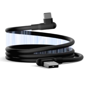 Cygnett DriveSync Right Angled Magnetic Silicone USB-C to USB-A Cable (0.7M) - (