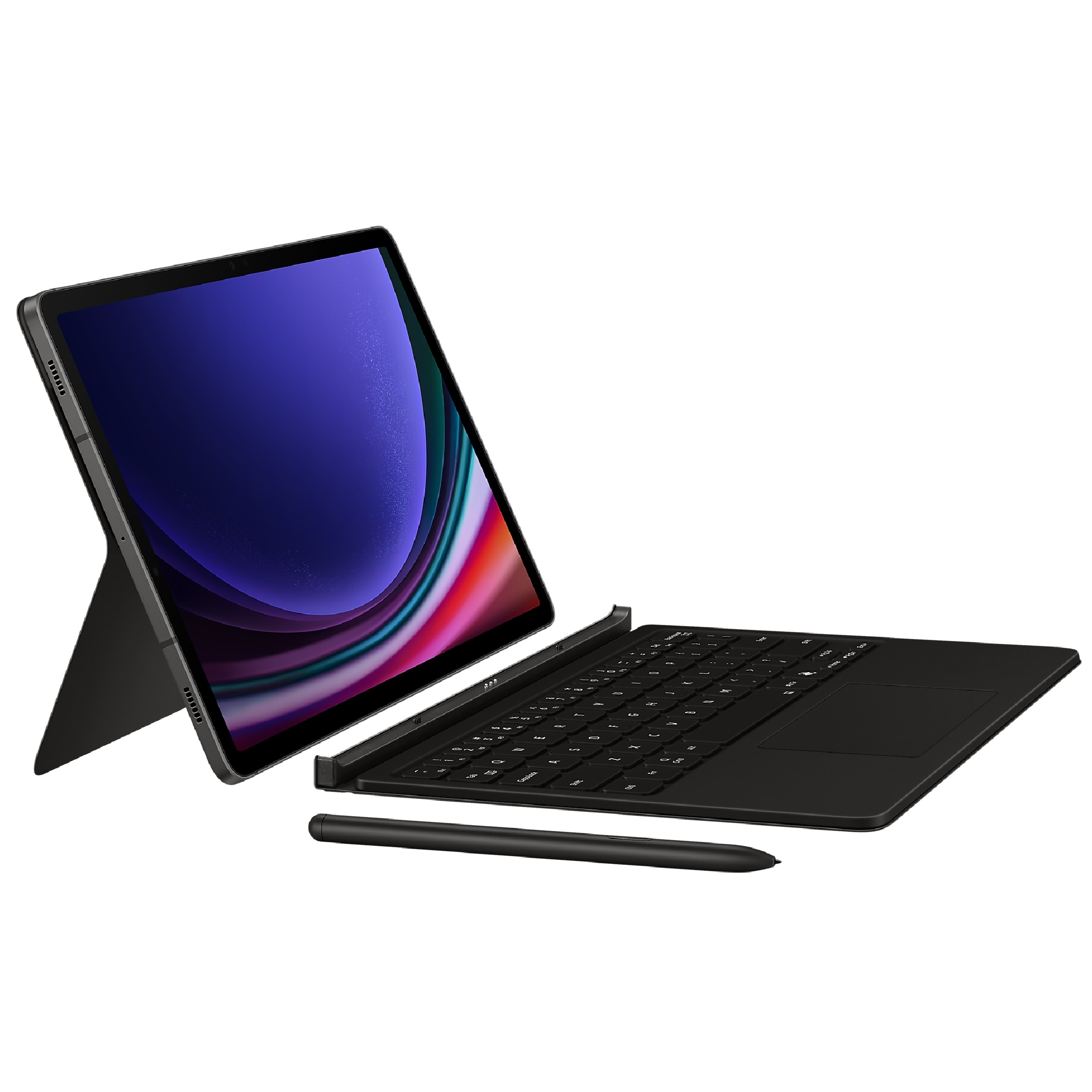 Samsung Galaxy Tab S10 Lite / S10 FE / Tab S9 / S9 FE Book Cover Keyboard - Blac