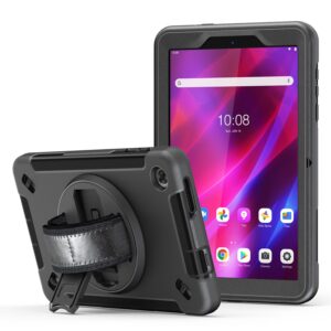 USP Rugged Lenovo Tab M8 (4th Gen) (8') (TB-300) Case Black - Built-in-Kickstand