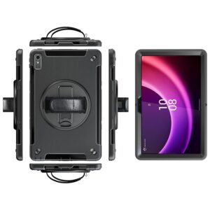 USP Rugged Lenovo Tab P11 (11') (2nd Gen) Case + Screen Protector Black - Built-