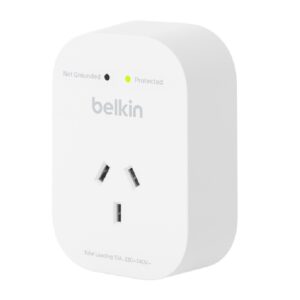 Belkin SurgePro 1-Outlet Surge Protector - White (SRA010AU)