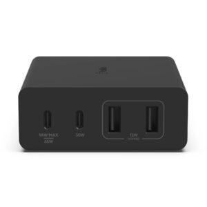 Belkin BoostCharge Pro 108W USB-C (PD 3.0) 4-Port GaN Wall Charger - Black (WCH0