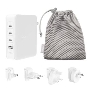 Belkin BoostCharge Pro 140W USB-C (PD 3.1) 4-Port GaN Wall Charger - White (WCH0