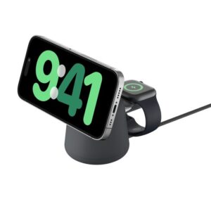 Belkin BoostCharge Pro 2-in-1 Magnetic Charging Dock w/ Qi2 (15W)+ 30W Wall Char