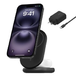 Belkin BoostCharge 2-in-1 Magnetic Foldable Wireless Charger w/ Qi2(15W)+36W Wal