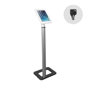 Brateck Anti-theft Tablet Kiosk Floor Stand with Aluminum Base Fit Screen Size