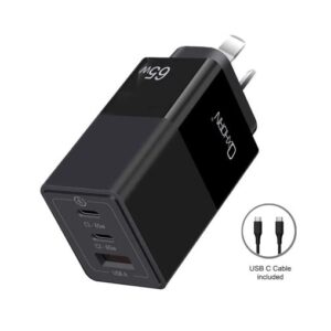 Oxhorn 65W GaN Type C fast Charger 3 Port 2xUSB-C 1xUSB-A PD3.0 QC4.0 PPS AUS Ap