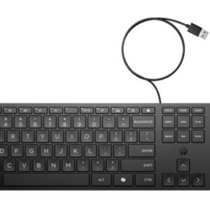HP Wired 320K Full-Sized Keyboard - Compatible with Windows 10