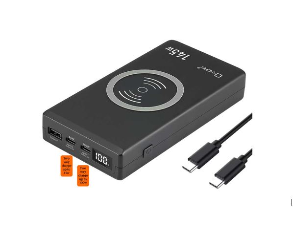 000mAh 2 USB-C 1 USB-A Wireless Charg