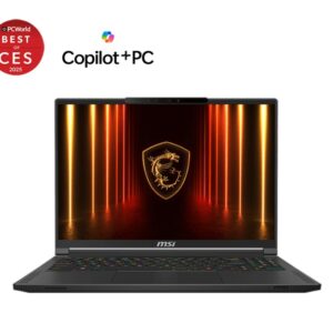 MSI Stealth Series Gaming Laptop 16' QHD AMD Ryzen™ AI 9 HX 370 Processor DDR5