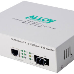 Alloy POE200LC 10/100Base-TX to 100Base-FX Multimode Fibre (LC) Converter