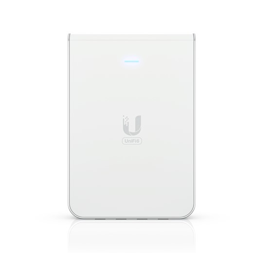 Ubiquiti UniFi Wi-Fi 6 In-Wall Wall-mounted Access Point with a Built-in PoE Swi