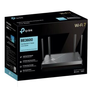 TP-Link Archer BE3600 BE3600 Dual-Band Wi-Fi 7 Router (WIFI7) 1148 Mbps at 2.4 G