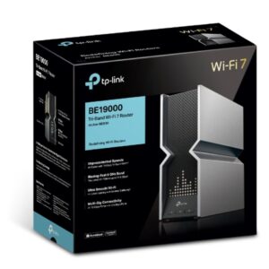 TP-Link Archer BE800 BE19000 Tri-Band Wi-Fi 7 Router (WIFI7) 1376 Mbps at 2.4 GH