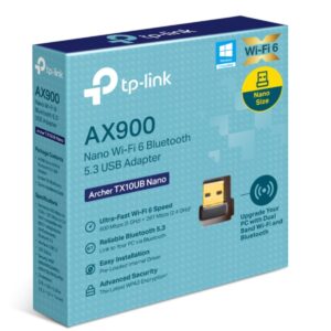TP-Link Archer TX10UB Nano AX900 Nano Wi-Fi 6 Bluetooth 5.3 USB Adapter