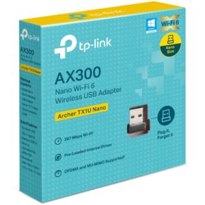 TP-Link Archer TX1U Nano AX300 Nano Wi-Fi 6 Wireless USB Adapter