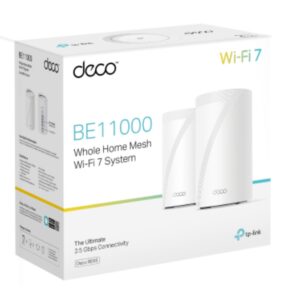 TP-Link Deco BE65(2-pack) BE11000 Whole Home Mesh Wi-Fi 7 System  (WIFI7)  574 M