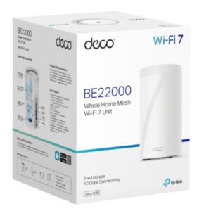 TP-Link Deco BE85(1-pack) BE22000 Tri-Band Whole Home Mesh Wi-Fi 7 System (WIFI7