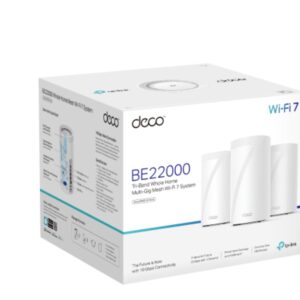 TP-Link Deco BE85(3-pack) BE22000 Tri-Band Whole Home Mesh Wi-Fi 7 System (WIFI7