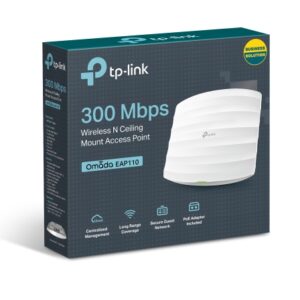 TP-Link EAP110 Omada 300Mbps Wireless N300 Ceiling Mount Access Point 1x1Gbps RJ
