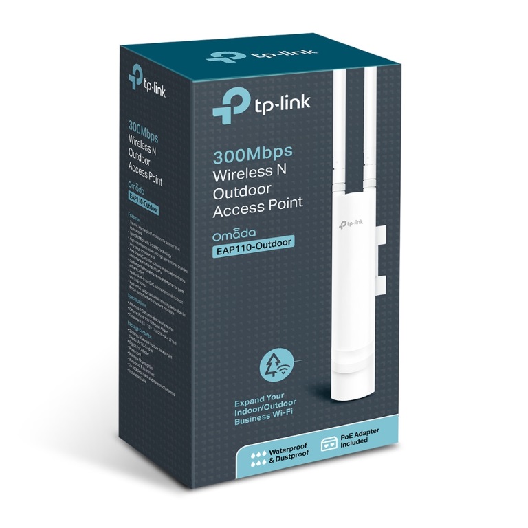 TP-Link EAP110 Outdoor Omada 300Mbps Wireless N Outdoor Access Point 1xRJ45 Pass