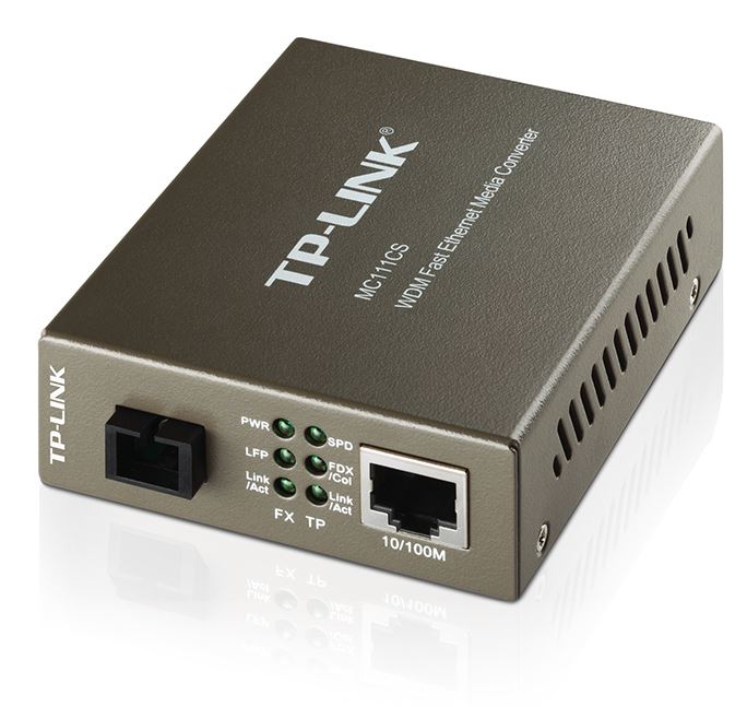 (E)TP-Link MC111CS 10/100Mbps SC WDM Media Converter Monomode Simplex 10/100Base