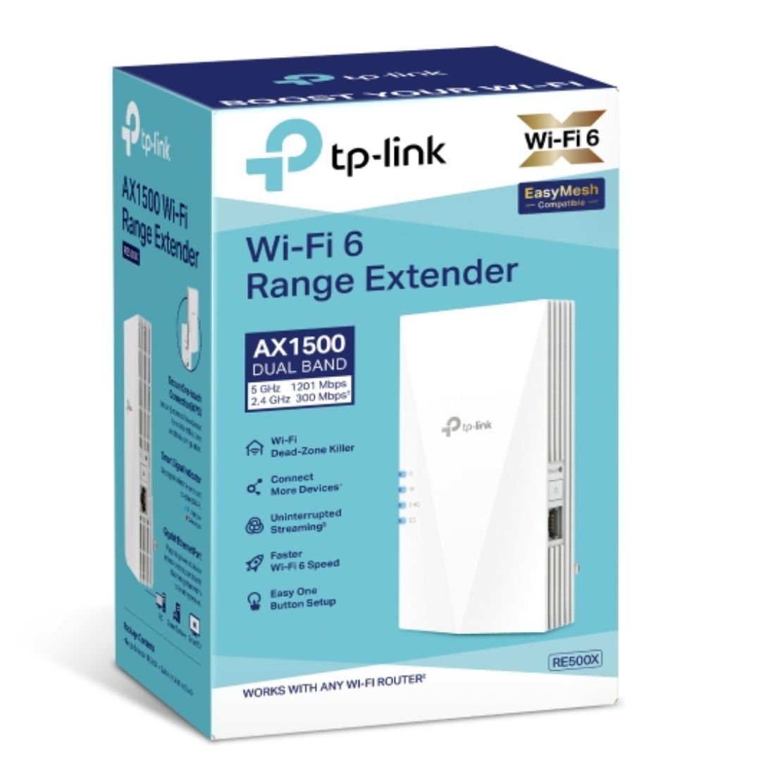 TP-Link RE815XE AXE5400 Mesh Wi-Fi 6E Range Extender 574Mbps @2.4 GHz