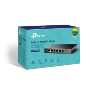 (CH)TP-Link TL-SF1006P 6-Port 10/100Mbps Desktop Switch with 4-Port PoE+