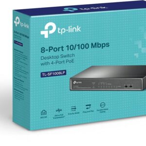(E)TP-Link TL-SF1008LP 8-Port 10/100Mbps Desktop Switch with 4-Port PoE