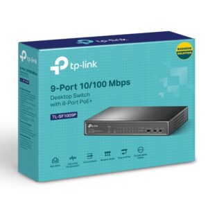 (CH)TP-Link TL-SF1009P 9-Port 10/100Mbps Desktop Switch with 8-Port PoE+